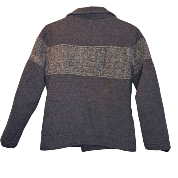 Modern Amusement Gray Colorbock Pea Coat Size Small - Picture 2 of 7